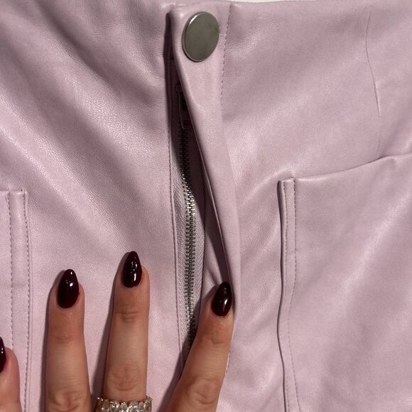 BAGATELLE COLLECTION PLEATHER CROPPED PANT-unworn - Picture 3 of 9